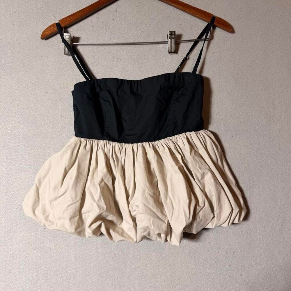 Abercrombie-fitch Women's Black and Cream Vest